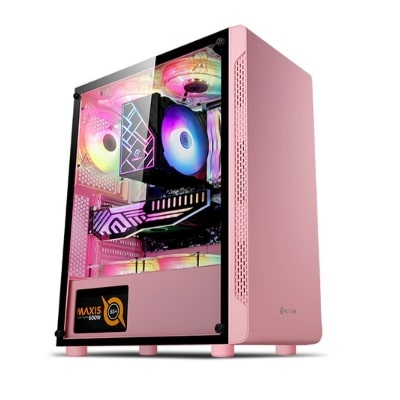 컴퓨터 케이스 추천 TOP 7 LED PC 2023 5 앱코 NCORE 심플 강화유리 미들타워 케이스 핑크