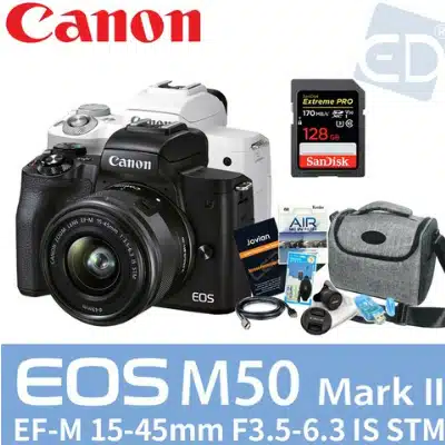 입문용 카메라 추천 Pick 7 디지털 미러리스 DSLR 6 캐논정품 EOS M50 Mark II 15-45mm 128G패키지 미러리스 카메라 추천