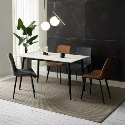 식탁 추천 Pick 7 세라믹 | 원목 | 아일랜드 4인용 6인용 3 라로퍼니처 1400 포세린 통 세라믹 4인 식탁 세트 화이트 그레이 상판 2종 추천