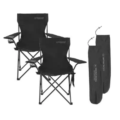 Pick 7 캠핑의자 추천 초경량 | 접이식 등 2023 7 몽크로스 알프스 폴딩 캠핑 체어 2p + 휴대용 수납가방 2p 세트 추천