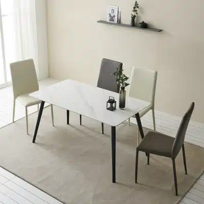 보니애가구 모어 1400 포세린 세라믹 식탁 + 의자 4p 세트 방문설치 추천