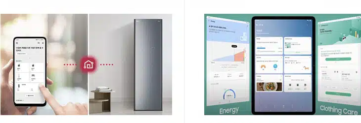 스타일러 에어드레서 차이 비교하기 2023 4 에어드레서 스타일러 스마트 연동