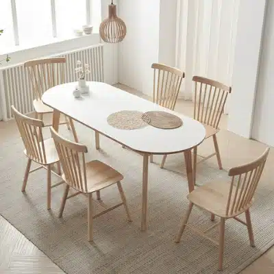 2023 원목식탁 추천 Pick 7 구매 팁 6 웰퍼니쳐 피오니 자작나무 타원형 식탁 세트 추천