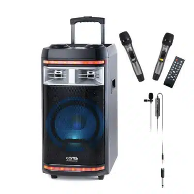 Pick 7 DAC 앰프 추천 2023 종류 및 특징 6 컴스 에이포트 이동식 블루투스 버스킹 앰프 스피커(UHF 듀얼 무선 마이크) CR400P세트 전문가용 추천