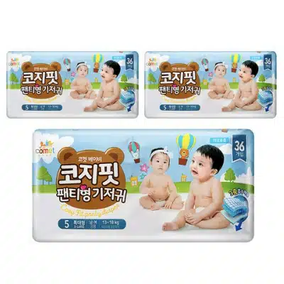 아기 기저귀 추천 Pick 7 형태 사이즈 2023 2 코멧 베이비 코지핏 팬티형 기저귀 남여공용 특대형(13~18kg) 추천