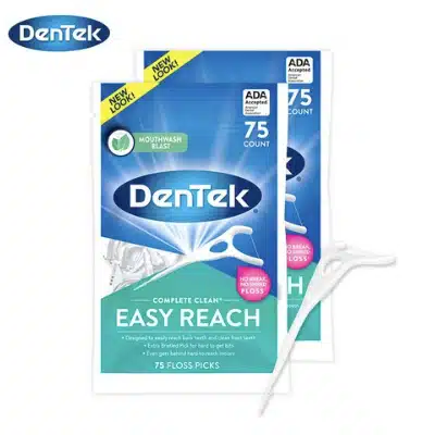 2023 치실 추천 Pick 7 소중한 치아관리 7 덴텍 컴플리트 클린 이지리치 어금니용 치간 치실 75개입, 2개 추천