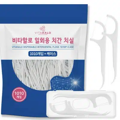 2023 치실 추천 Pick 7 소중한 치아관리 6 비타할로 일회용 치실 + 케이스 1개, 1010개입 추천
