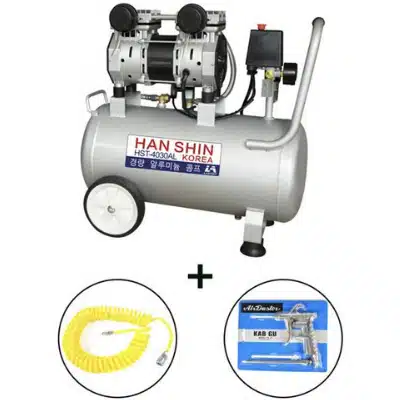 2023 차량용 에어컴프레셔 추천 Pick 7 5 HANSHIN 한신 현장용 오일없는 4마력 알루미늄 콤프레샤 HST-4030AL 추천