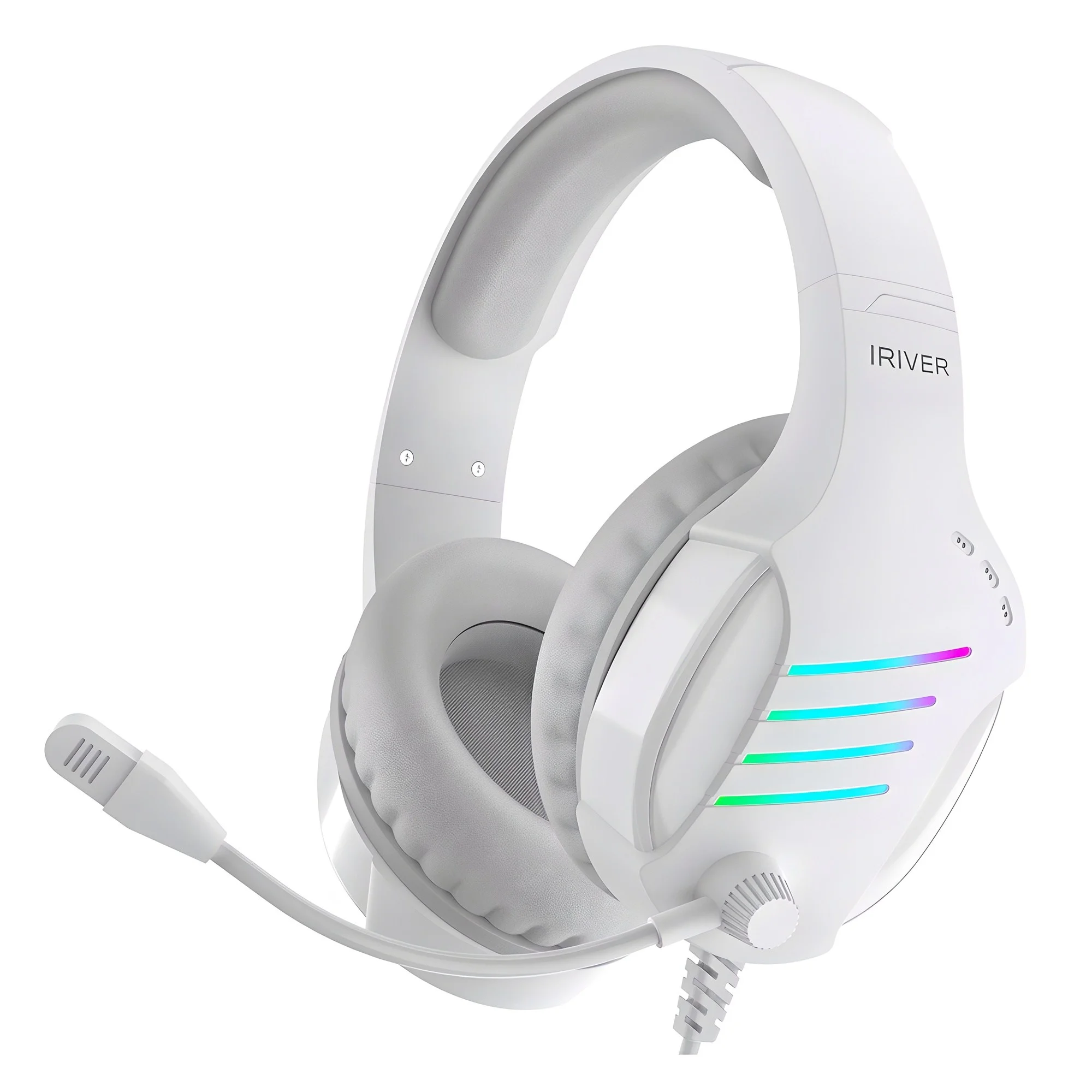 특별한 게이밍 경험을 위한 아이리버 헤드셋 추천 1 아이리버 노이즈 캔슬링 마이크 레이보우 LED USB 게이밍 헤드셋