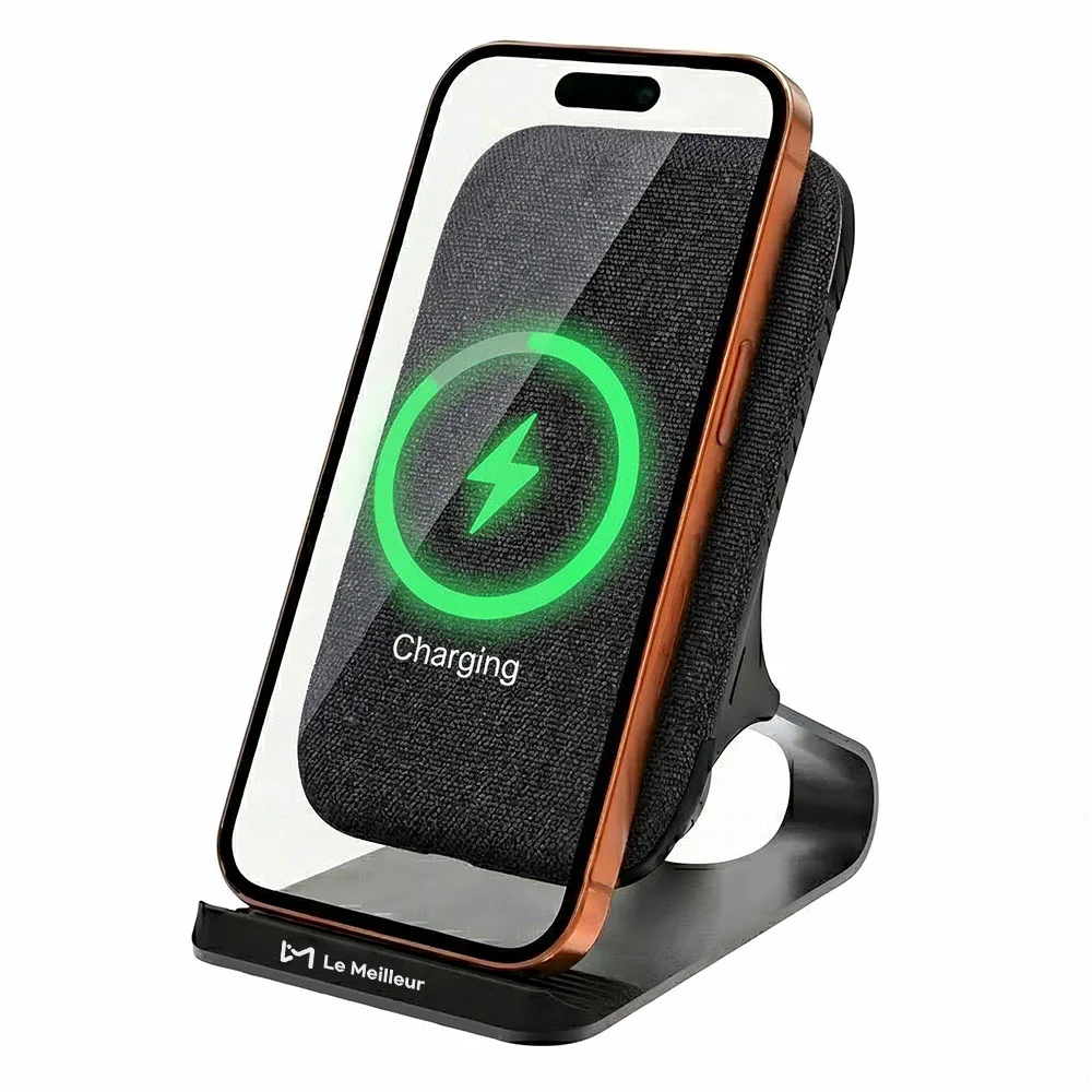 스탠드형 무선충전기의 새로운 기준, 르메이어 20W 1 르메이어 20W 스탠드 고속 무선충전기, 블랙, 1개