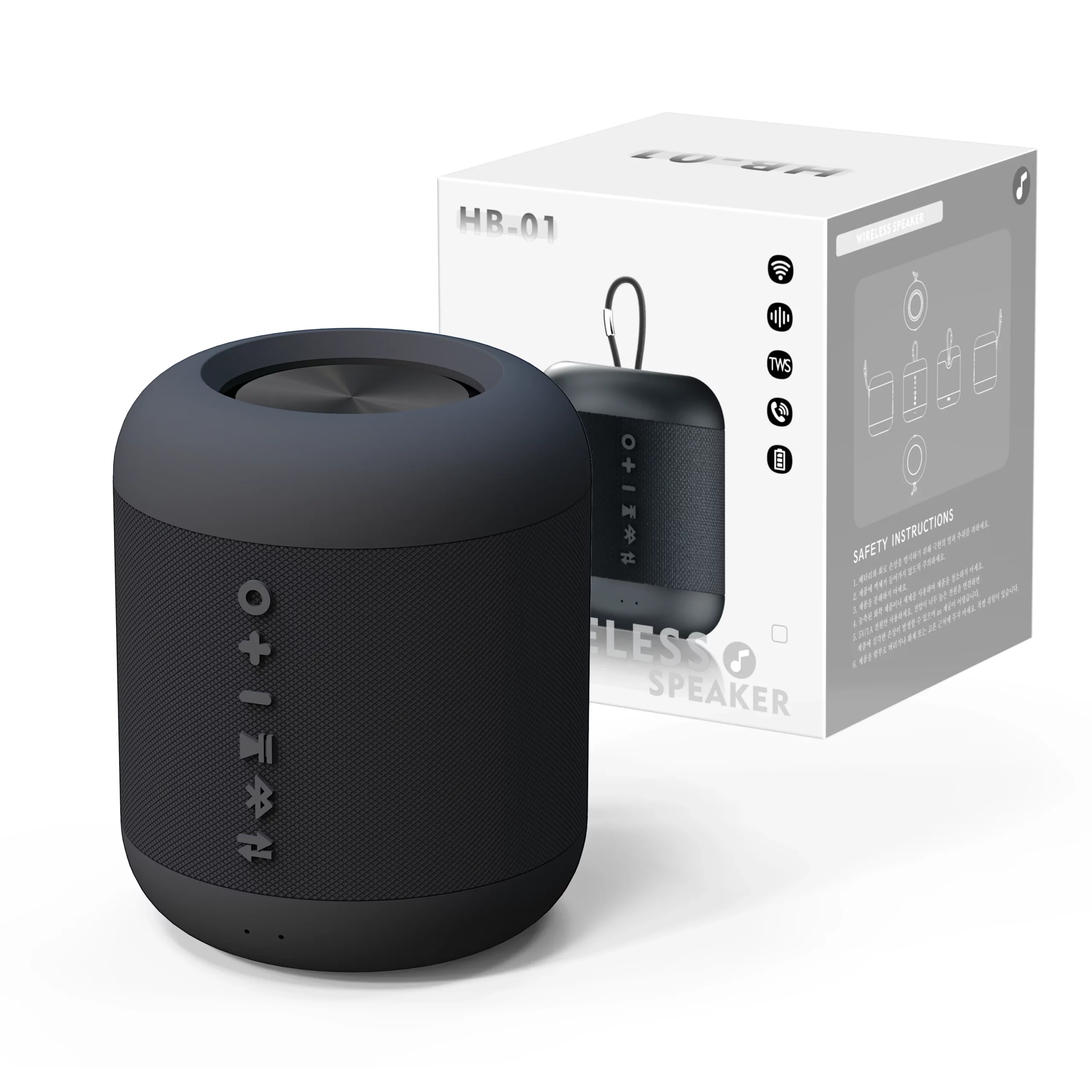 블루투스 스피커 고르는 법: 성능과 가격 완벽 가이드 1 비파노 휴대용 생활방수 TWS 블루투스 스피커, 블랙