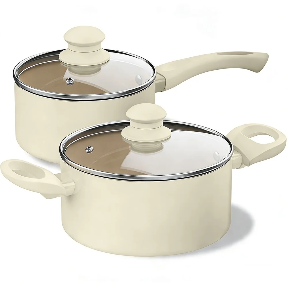 화질·성능·가격 다 잡은 냄비 추천 TOP7 2026 1 OYEAH 알루미늄 합금 세라믹 냄비 2종 세트, 베이지, 2종세트, 1