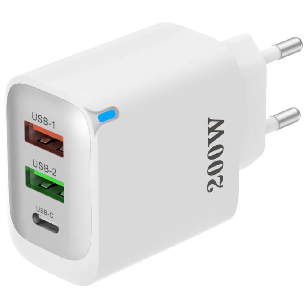 모든 기기를 빠르게 충전하는 200W 초고속 충전기 추천 2 200W 초고속 충전기 3포트 2USB+1PD type-c