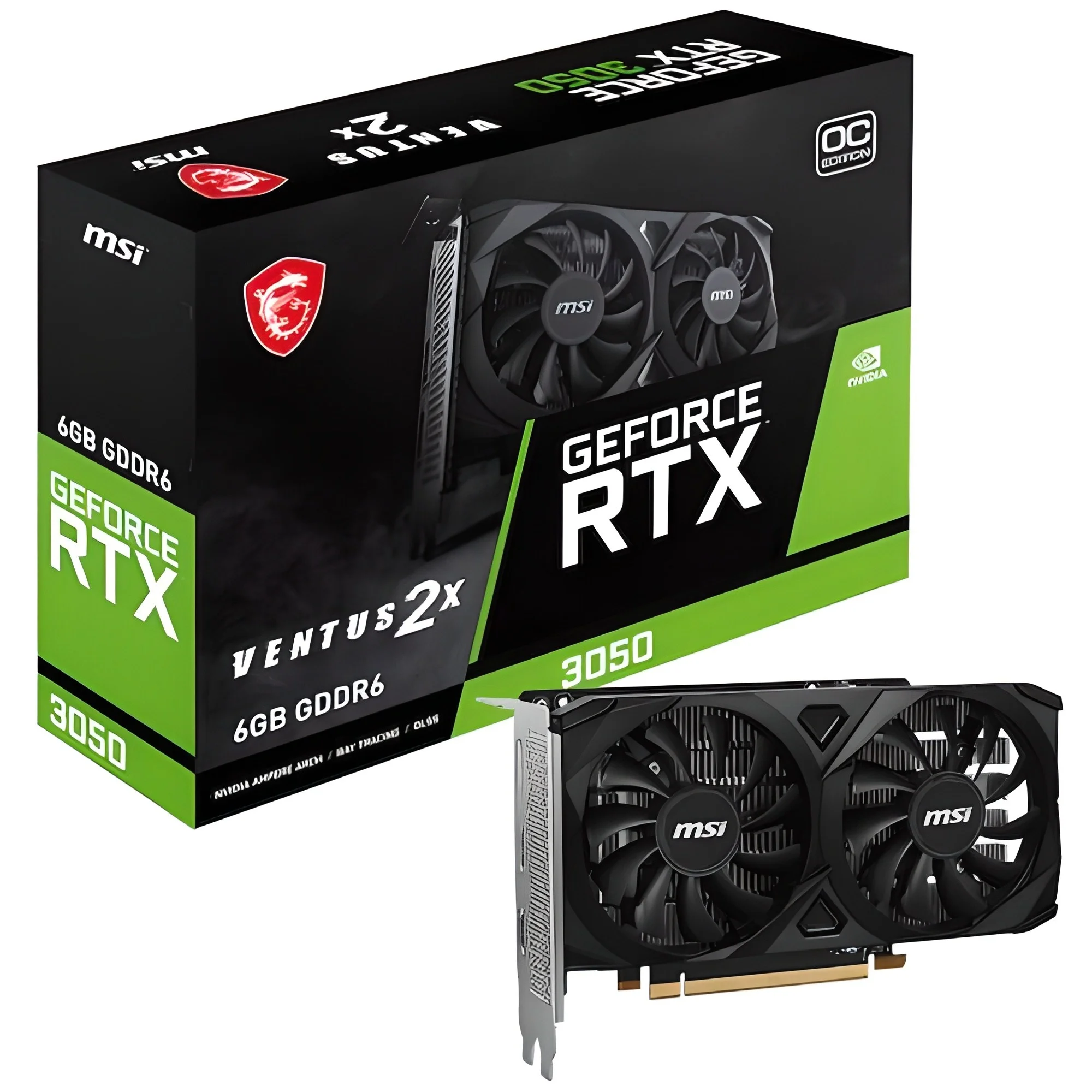 작업용부터 게이밍까지! 그래픽카드 용도별 추천 TOP7 2 MSI 지포스 RTX 3050 벤투스 2X E OC D6 6GB