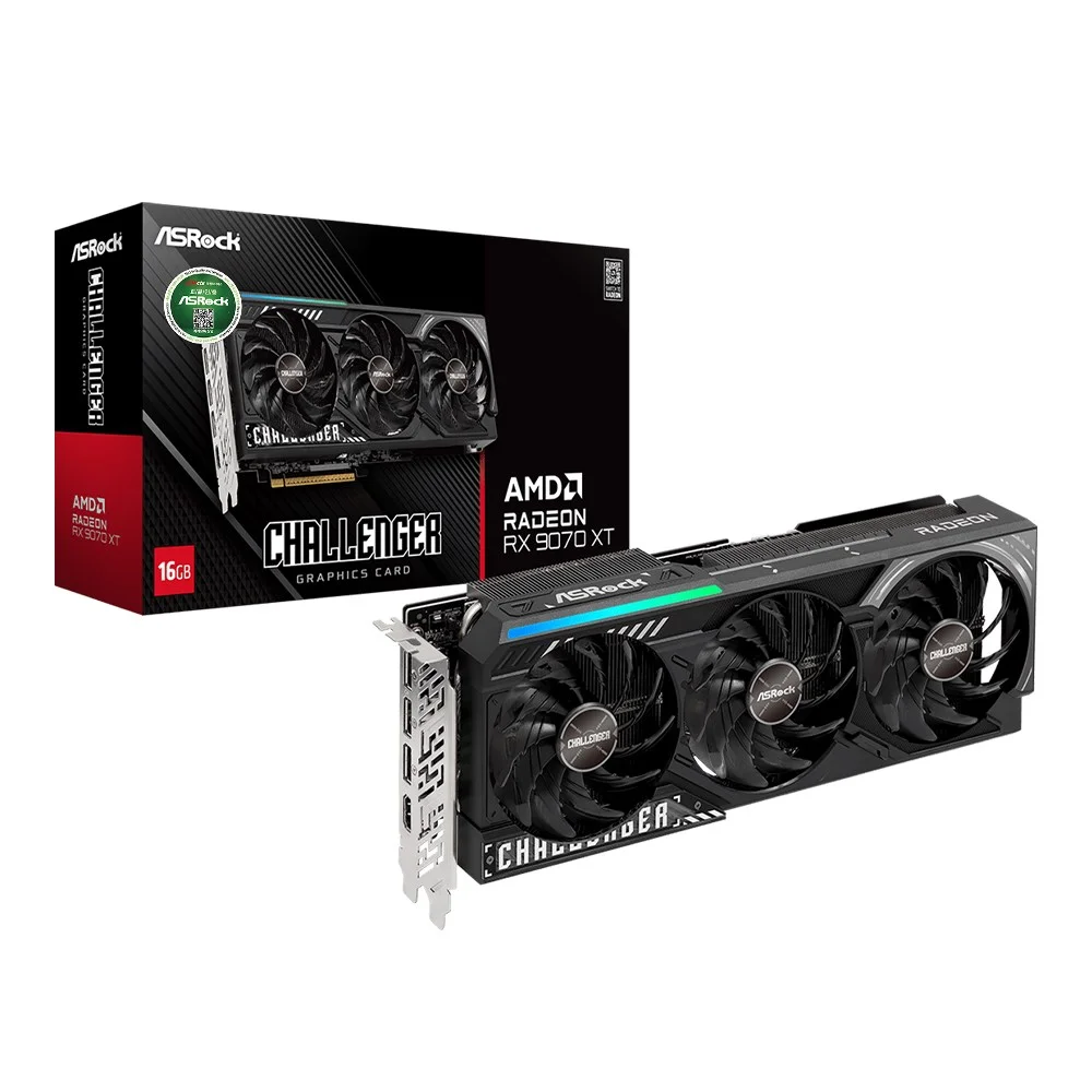 가성비와 성능을 동시에! 그래픽카드 최적 추천 TOP7 3 ASRock 라데온 RX 9070 XT CHALLENGER D6 16GB