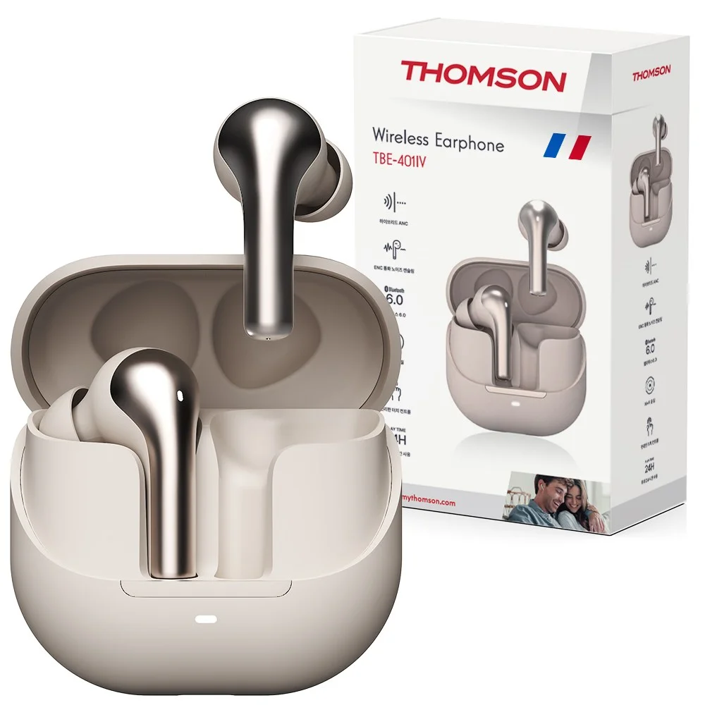 작업과 여가를 위한 완벽한 노이즈캔슬링 이어폰 추천 3 프랑스 톰슨 하이브리드 ANC 38dB 노이즈캔슬링 블루투스 6.0 무선