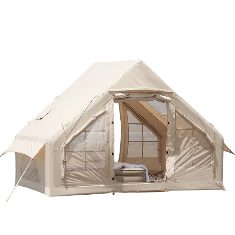 가족과 함께하는 캠핑에 최적화된 텐트 추천 3 Montheria 에어텐트 캠핑 글램핑텐트 방수보온 대형텐트 C395-