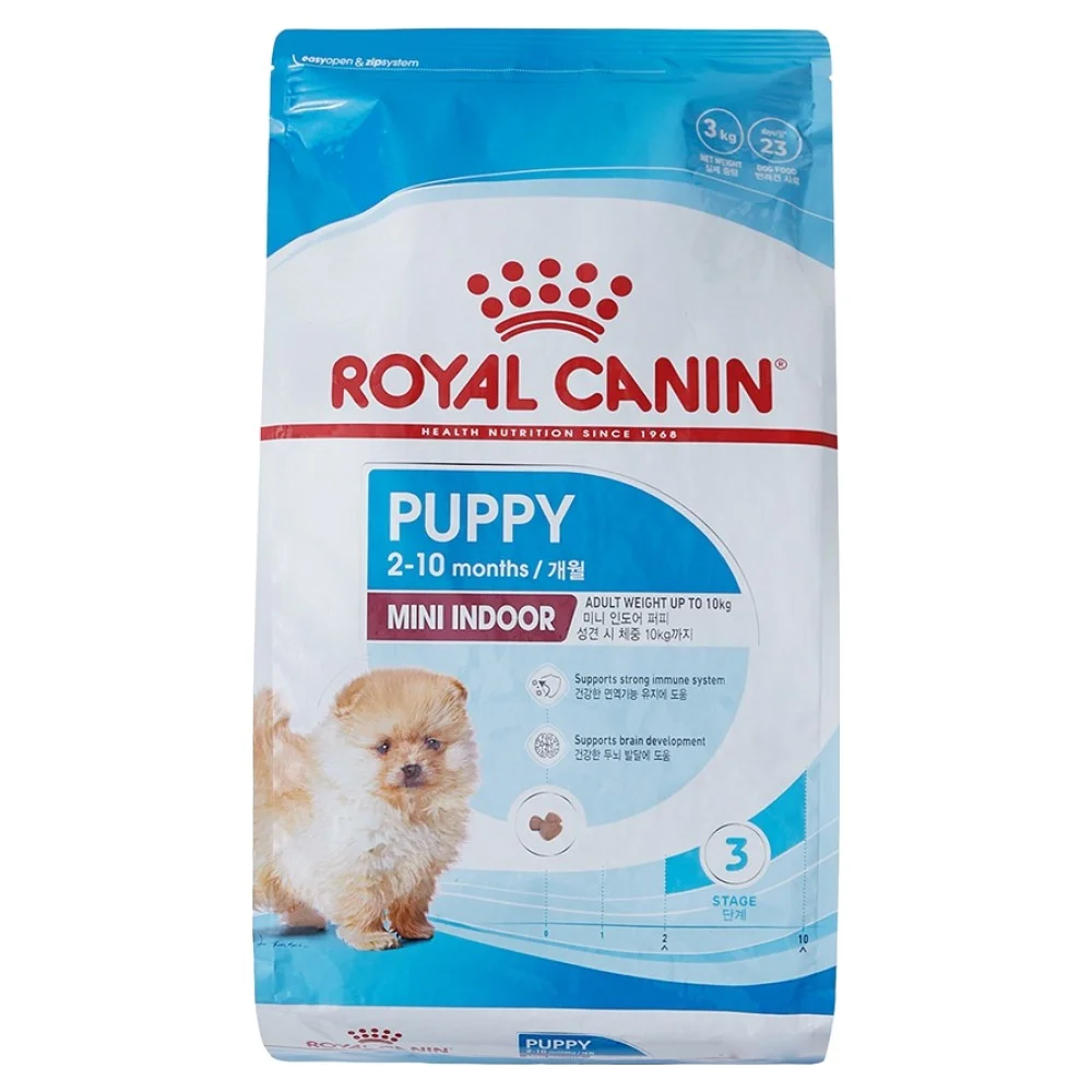 리뷰 1000개 분석했습니다 — 강아지 사료 진짜 좋은 것만 TOP7 3 로얄캐닌 퍼피 미니 인도어 사료, 닭+오리, 3kg, 1개
