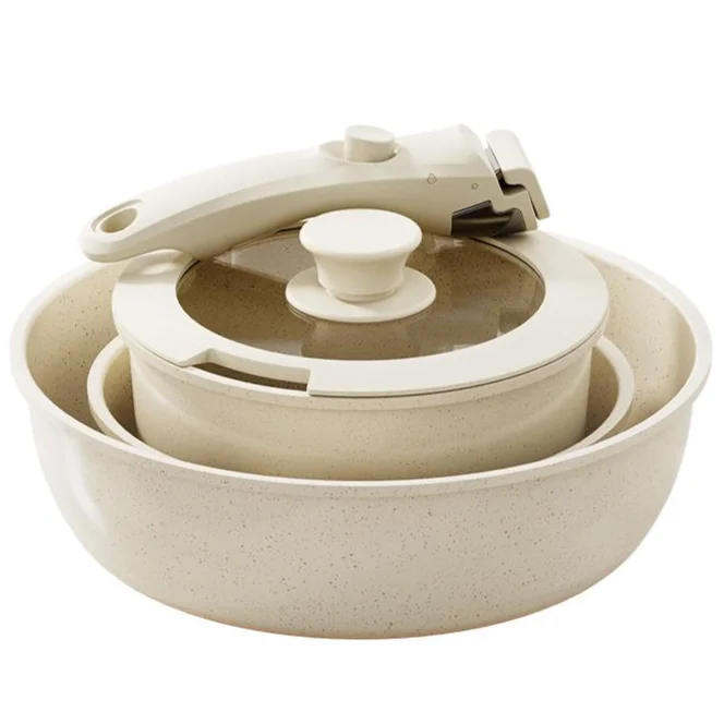 화질·성능·가격 다 잡은 냄비 추천 TOP7 2026 3 냄비세트 인덕션 멀티핸들 8종세트, 크림색, 1개, 8P