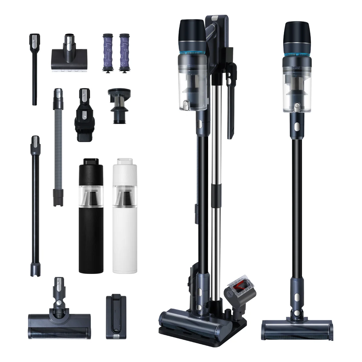 청소의 혁신, 듀얼스핀 물걸레청소기 추천! 4 최신형 차이슨 무선 청소기 BLDC V50 자동충전 거치대 + 고사양 흡