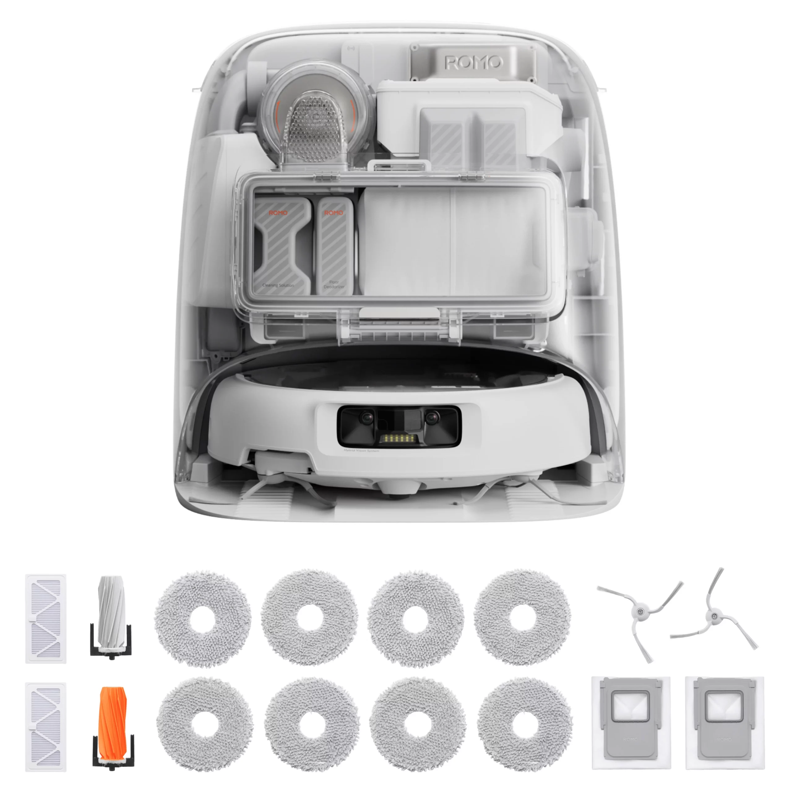 2026년 로봇청소기 추천: 성능과 가성비 모두 잡기! 4 DJI ROMO P 로봇청소기 + 액세서리 키트 세트, 투명 + 화이트(