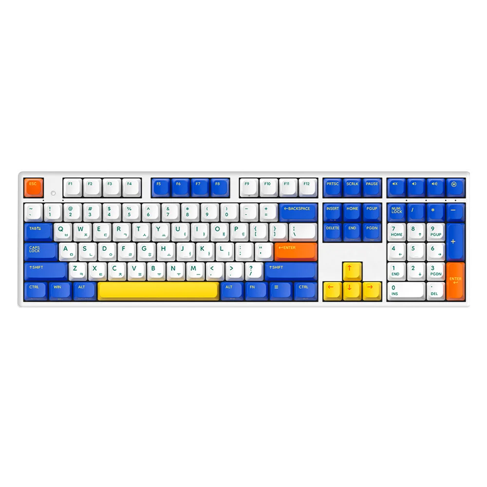 아직도 아무거나 사세요? 무접점 키보드 추천 순위 및 고르는 법 4 한성컴퓨터 동그리 8K 유무선 키보드, TOY BLOCK(화이트 + 블루