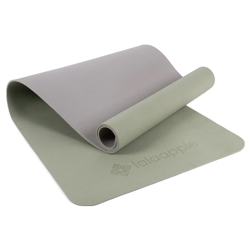 편리함과 디자인을 갖춘 요가매트, 당신의 선택은? 6 라라애플 TPE 요가매트 양면, 말차 그린, 1개