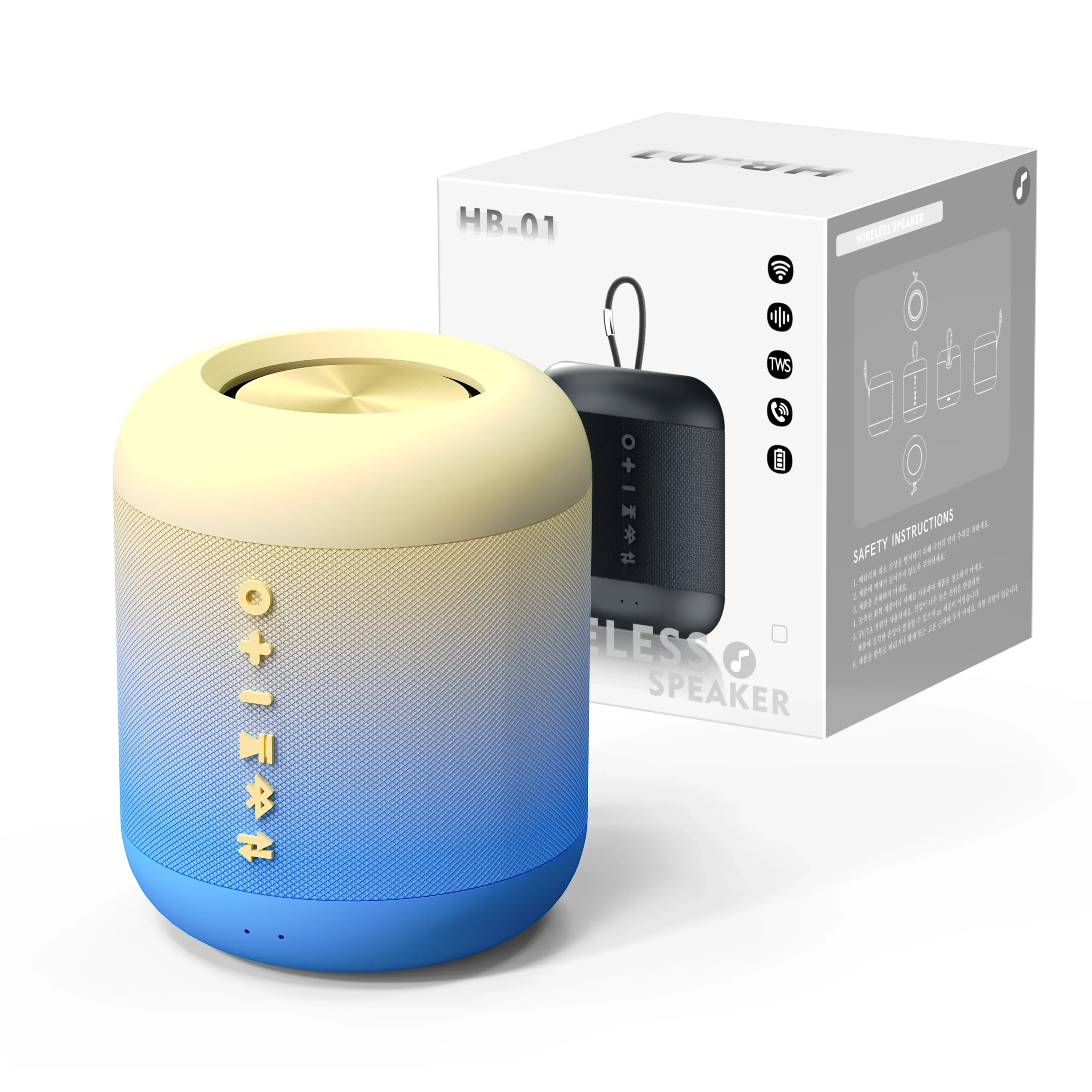 블루투스 스피커 고르는 법: 성능과 가격 완벽 가이드 6 비파노 휴대용 생활방수 TWS 블루투스 스피커, 옐로우블루