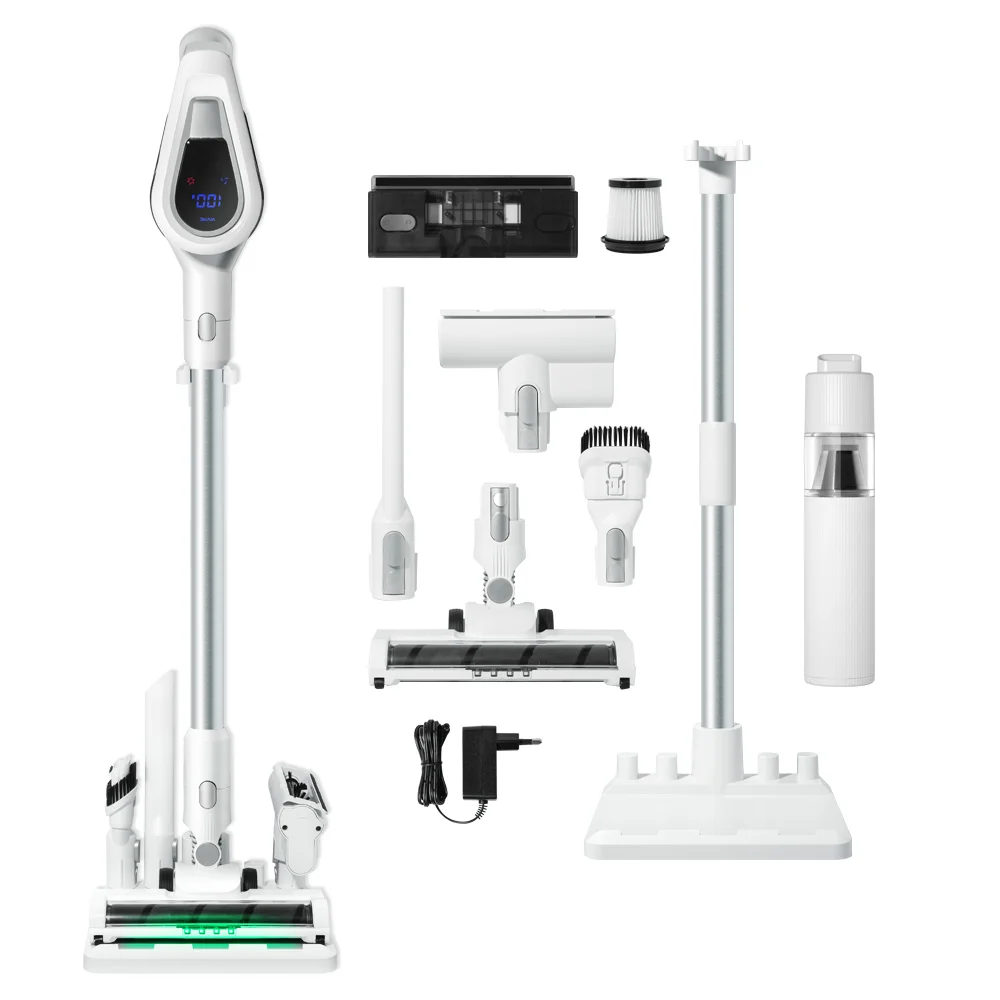 청소의 혁신, 듀얼스핀 물걸레청소기 추천! 6 비브르 최신형 무선 청소기 흡입력 좋은 거치대 +물걸레+침구브러쉬 포함,