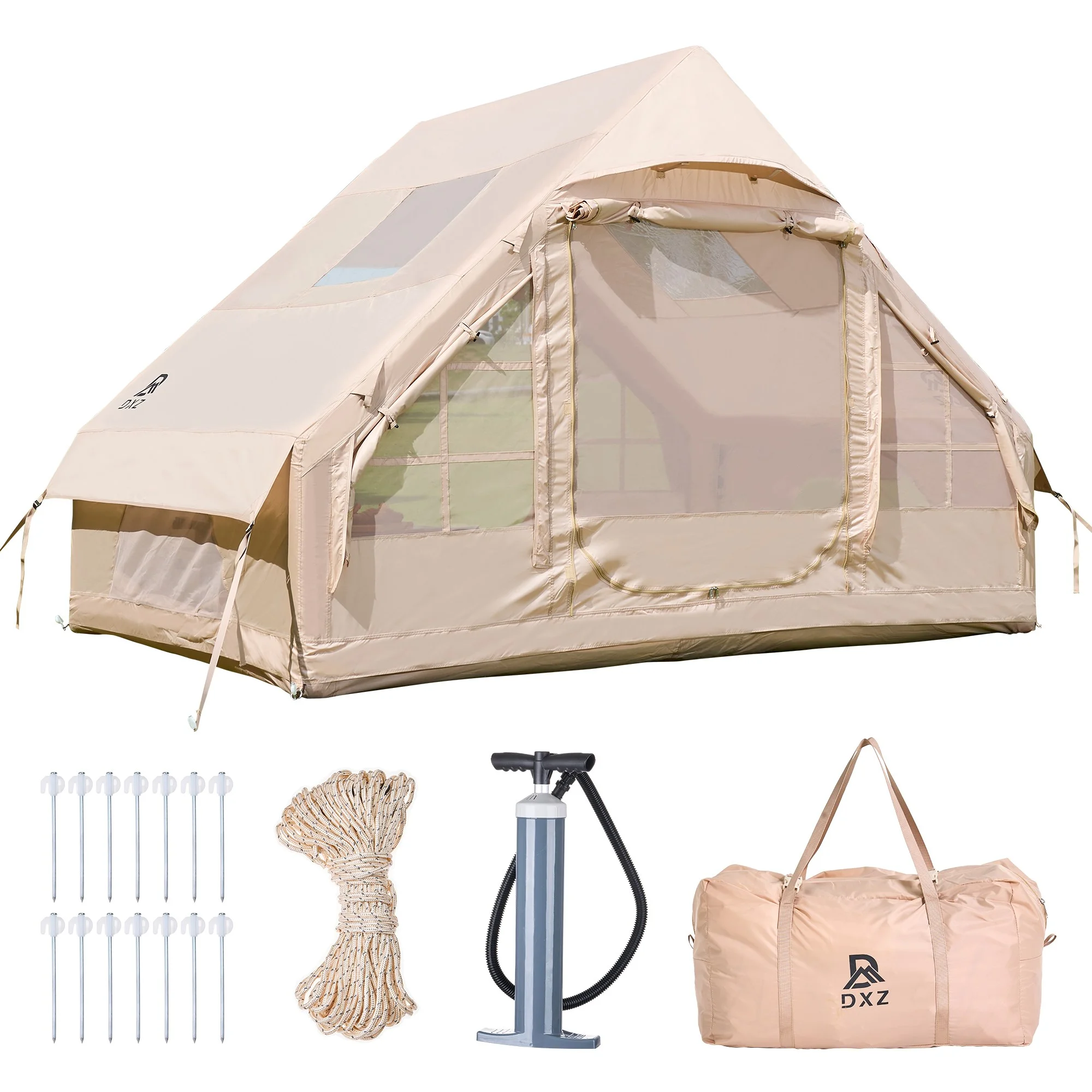 여름 캠핑에 완벽한 선택! 원터치 텐트 추천 TOP7 6 DXZ 에어텐트 방수보온 오픈 윈도 디자인 원터치 에어