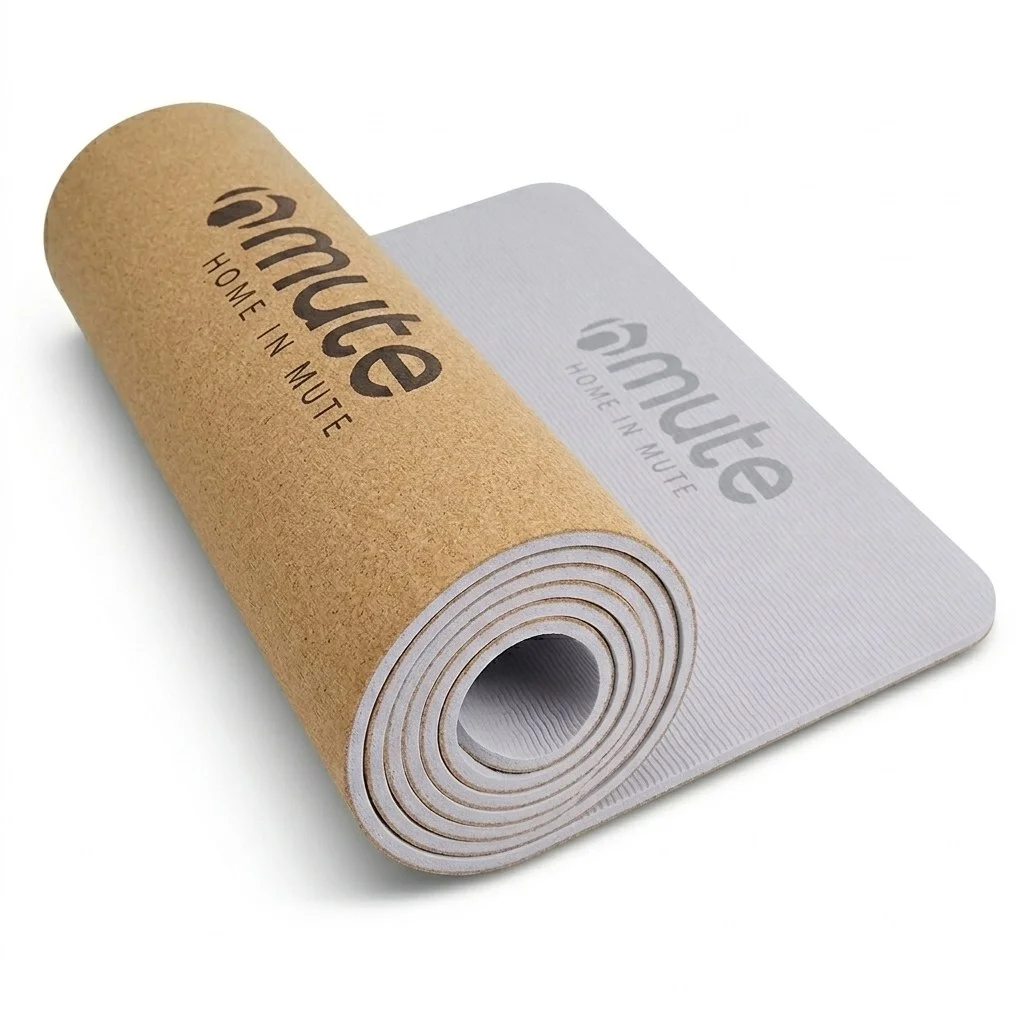 2026 요가매트 가이드: 이 7가지만 알면 실패 없습니다 6 뮤트 요가매트 TPE 천연 코르크 두꺼운 미끄럼방지 필라테스매트, 그레이