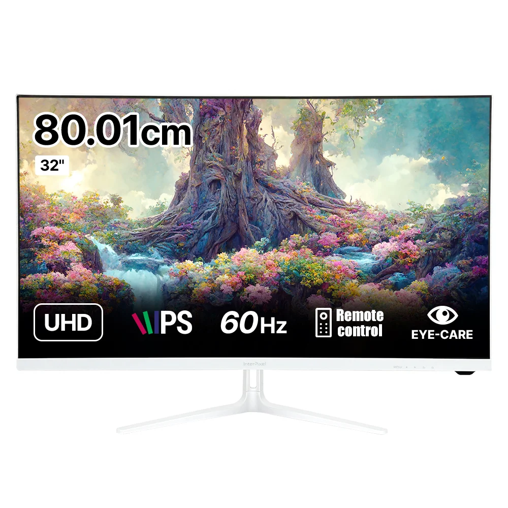 휴대성과 화질을 모두 갖춘 포터블 모니터 추천 6 인터픽셀 4K UHD IPS 모니터 화이트 에디션, 80.01cm, IP