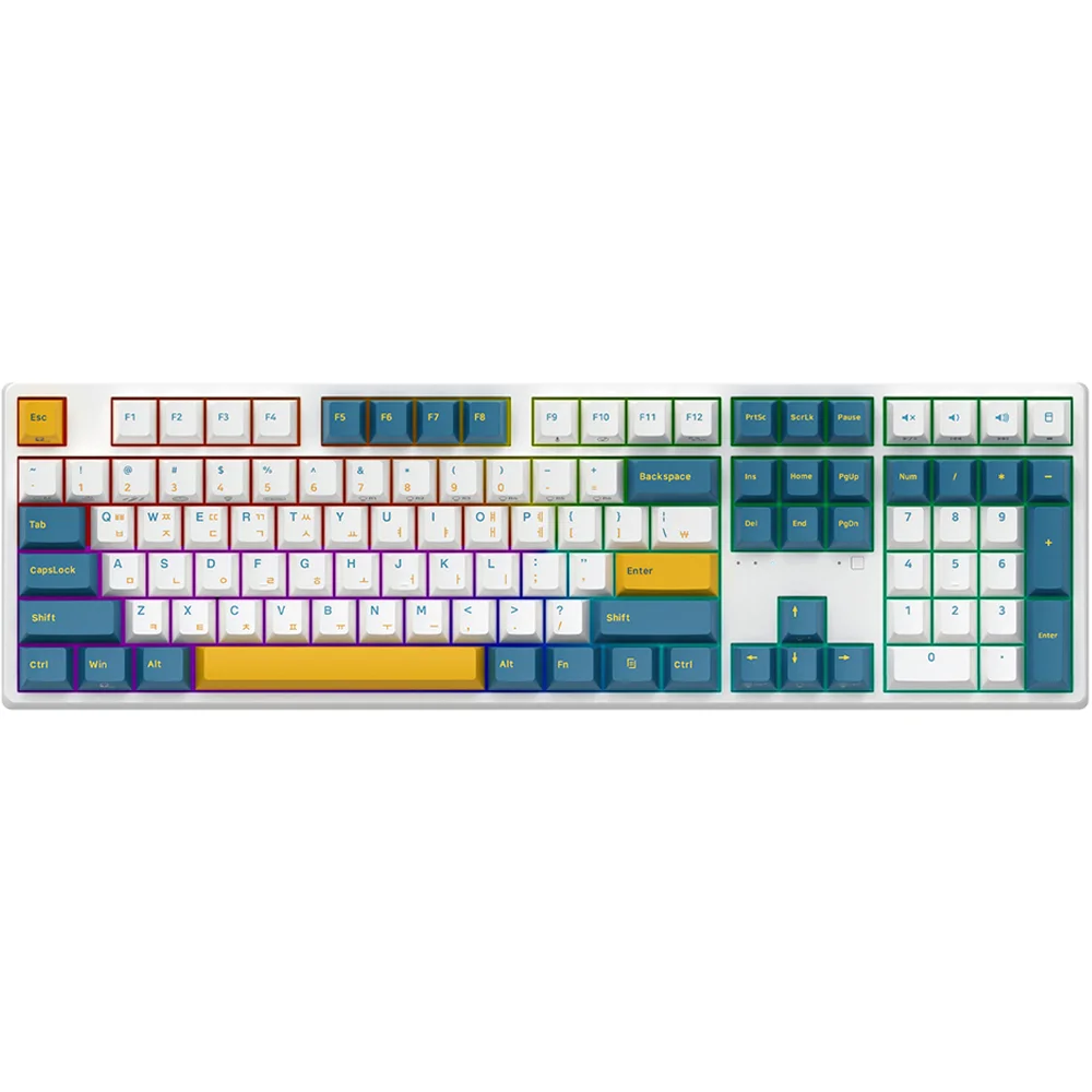 무접점 키보드로 사무실과 게임을 모두 잡아라! 7 앱코 삼색사출 PBT 게이밍 유선 일반형 키보드