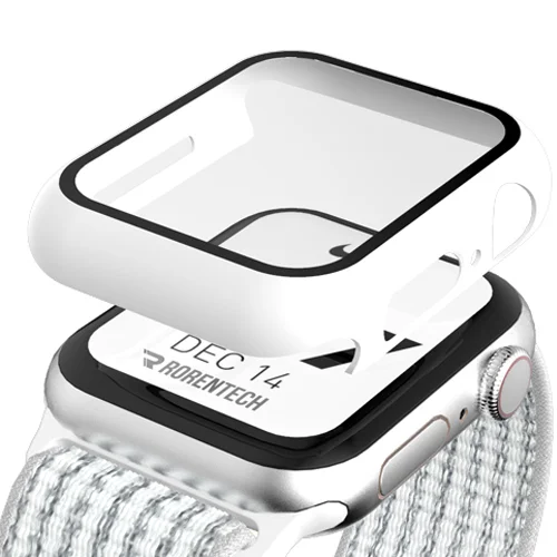 2026년 애플워치 SE3 완벽 분석: 최적의 선택은? 7 로랜텍 애플워치 호환 풀커버 강화유리 액정보호 케이스, 화이트, 1개